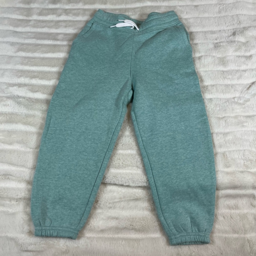 Old Navy Girls XS/5 Light Green Blue Spring Fall Preppy School Casual Joggers